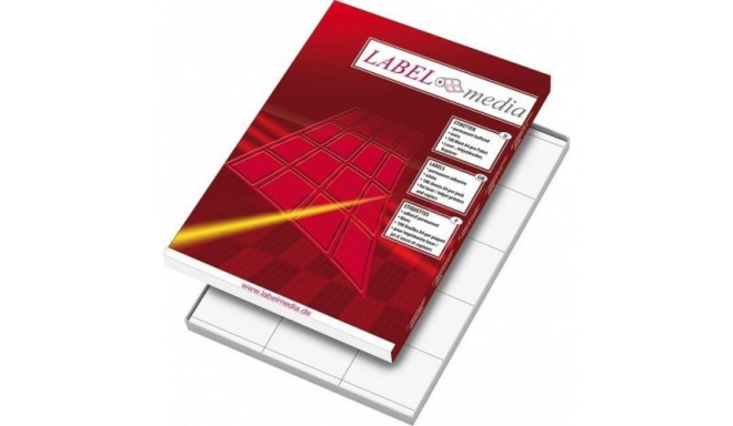 Ddhesive LabelMedia valged sildid, A4, 70x42.3 mm, valge, (21) (100) 0707-757
