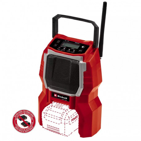 Radio EINHELL TC-RA 18 Li BT-Solo, 18 V, Bluetooth, ilma akuta