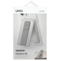 UNIQ Heldro ID magnetic wallet with stand and wristband grey/chalk grey