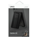 UNIQ Heldro ID magnetic wallet with stand and wristband black/midnight black