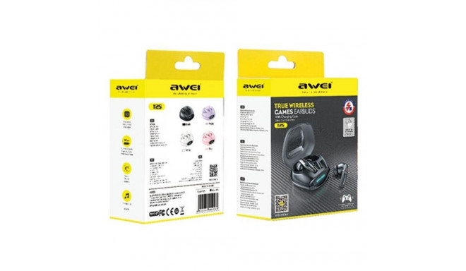 AWEI Bluetooth 5.3 T25 TWS kõrvaklapid dokkimisjaam must