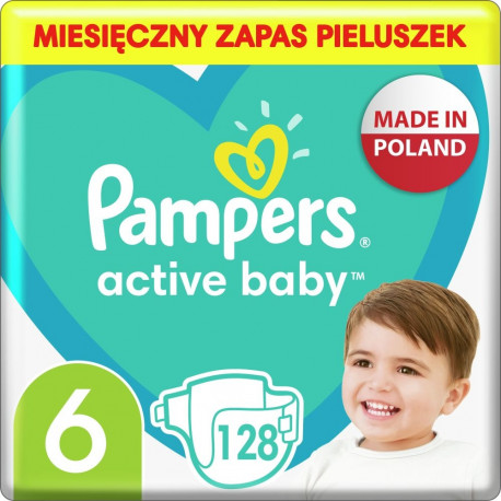 Pampers Active Baby 6 mähkmed, 13-18 kg, 128 tk.