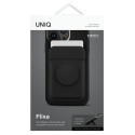 UNIQ Flixa magnetic card wallet with stand black/jet black MagSafe