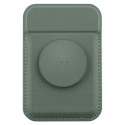 UNIQ Flixa magnetic card wallet with stand green/lichen green MagSafe