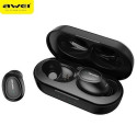 AWEI Bluetooth 5.0 T16 TWS headphones + docking station black/black
