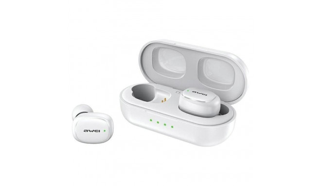 AWEI Bluetooth 5.1 T13 Pro TWS kõrvaklapid + dokk valge