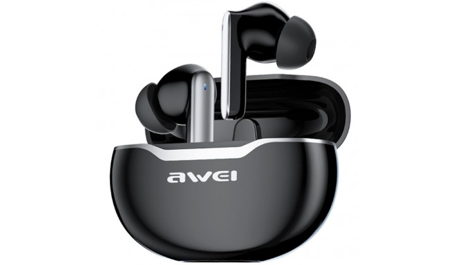 AWEI Bluetooth 5.3 T50 TWS kõrvaklapid koos dokkimisjaamaga must