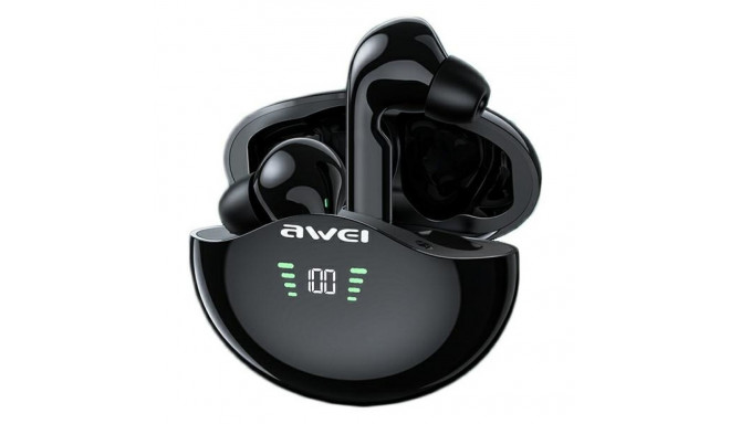 AWEI Bluetooth 5.3 T12P TWS kõrvaklapid + dokkimisjaam must