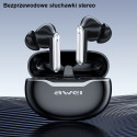AWEI Bluetooth 5.3 T50 TWS headphones + docking station black/black