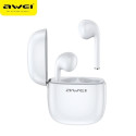 AWEI Bluetooth 5.0 T28 TWS headphones + docking station white/white