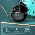AWEI Bluetooth 5.3 T12P TWS headphones + docking station black/black