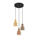 PENDANT LAMP AGUDO 3-PC E27 MULTICOLOR