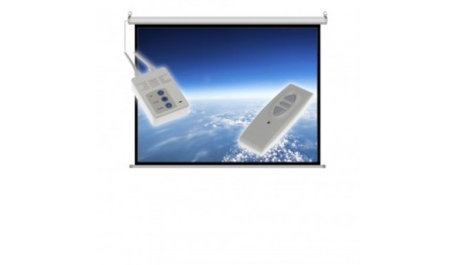 Electric screen 100 inches FS-100 4:3 203x152 cm with remote control