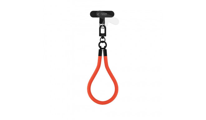 TECH-PROTECT C3S ROPE WRIST STRAP NEON ORANGE/BLACK