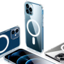 Anti Shock 1,5 mm Mag case for iPhone 12 Mini 5,4" transparent big hole