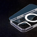 Anti Shock 1,5 mm Mag case for iPhone 12 Mini 5,4" transparent big hole