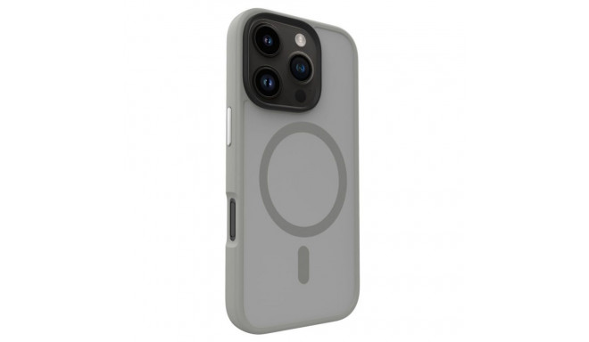 Evelatus Premium Apple iPhone 16 Pro hübriidne tagakaas Magsafe ja kaamera kaitsmega Hõbe