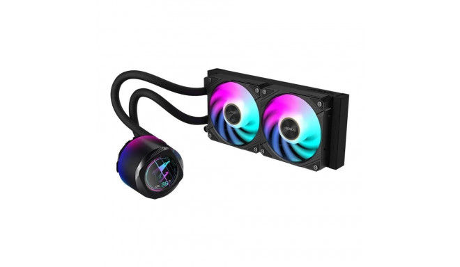 GIGABYTE AORUS WATERFORCE X II 240 AIO Liquid CPU Cooler - 2x120mm ARGB Fans, full-color LCD, DAISY-