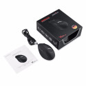 Perixx PERIMICE-519 Wired Mouse Optical Vertical Vertical Clickless Black Silent