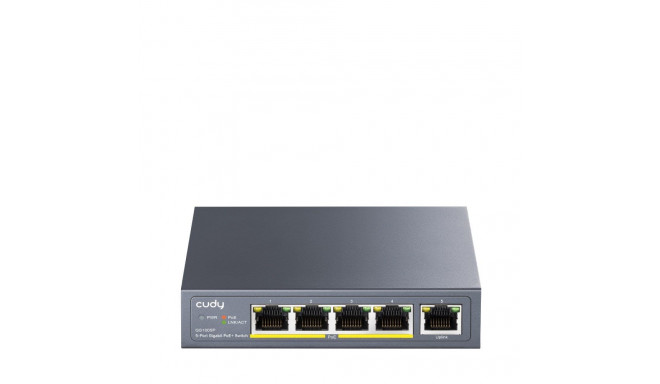 Cudy GS1005P network switch Gigabit Ethernet (10/100/1000) Power over Ethernet (PoE) Grey