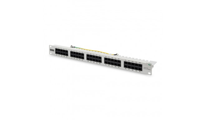 Digitus CAT 3 ISDN patch panel, unshielded, grey