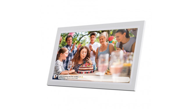 Denver PFF-1503 digital photo frame White 39.6 cm (15.6") Touchscreen Wi-Fi