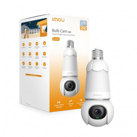 Imou Bulb Cam with light 2K IP security camera Outdoor 2304 x 1296 pixels Ceiling