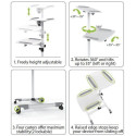 Techly Universal Trolley for Notebook / Projector, White ICA-TB TPM-6