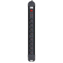 Maclean MCE11 power extension 1.5 m 8 AC outlet(s) Indoor Black