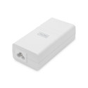 DIGITUS Gigabit Ethernet PoE Injektor 802.3af 15,4W weiĂź