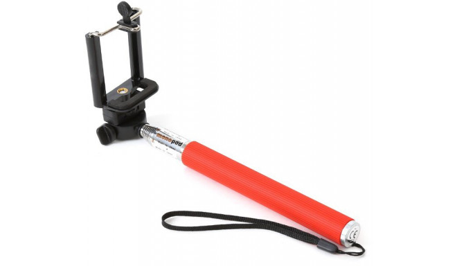 Omega Selfie Monopod OMMPKR, красный (43021) (открытая упаковка)