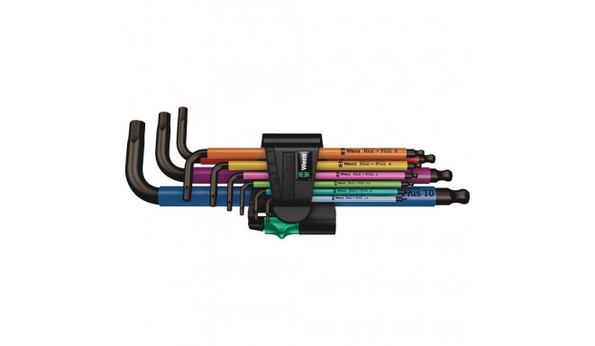 Wera 950/9 L-kujuline kuuskantvõti metriline 9 tk