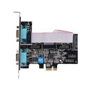 StarTech.com 2-Port Serial PCIe Card, Dual-Port PCI Express to RS232/RS422/RS485 (DB9) Serial Card, 