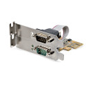 StarTech.com 2-Port PCI Express Serial Interface Card, Dual Port PCIe to RS232 (DB9) Serial Card, 16