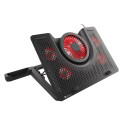 GENESIS Oxid 550 laptop cooling pad 43.9 cm (17.3") 2800 RPM Black