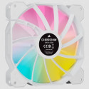 Corsair | 140mm White PWM Fan, Dual Fan Kit with Lighting Node CORE | iCUE SP140 RGB ELITE Performan