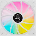 Corsair | 140mm White PWM Fan, Dual Fan Kit with Lighting Node CORE | iCUE SP140 RGB ELITE Performan
