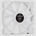 Corsair | 140mm White PWM Fan, Dual Fan Kit with Lighting Node CORE | iCUE SP140 RGB ELITE Performan