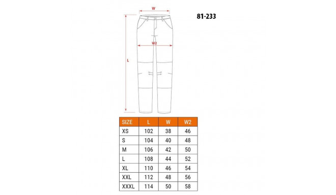 NEO tools 81-233-XXL protective trousers Black