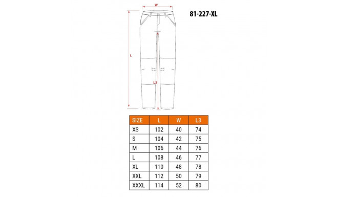 NEO tools 81-227-XL protective trousers