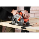 Black & Decker CS1550-QS portable circular saw 19 cm Black, Orange 5500 RPM 1500 W