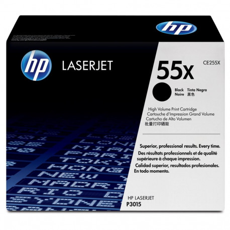 HP toonerkassett 55X kõrge tootlikkusega originaal, must