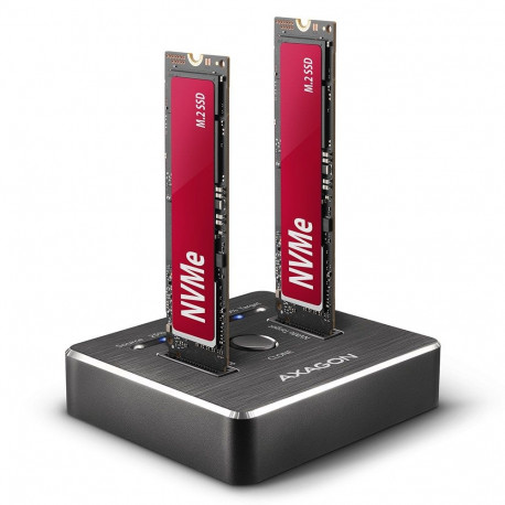 Axagon ADSA-M2C mäluseadme dokk USB 3.2 Gen 2 (3.1 Gen 2) Type-C must