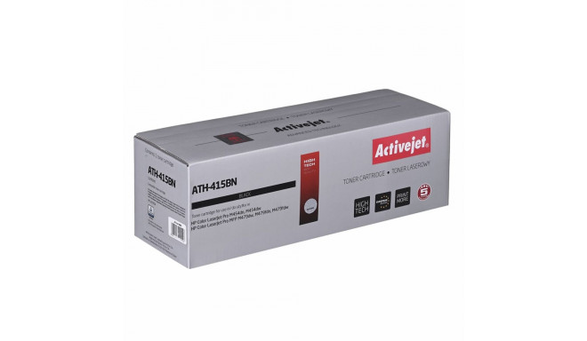 Activejet ATH-415BN tooneri kassett (asendus HP 415A W2030A; Supreme; 2 400 lehekülge; must) kiibiga