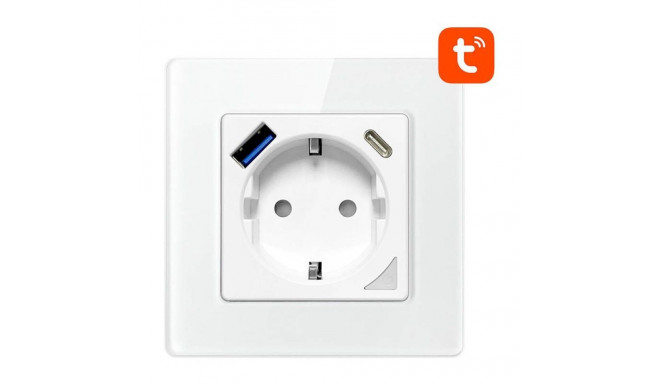 Avatto Smart WiFi Wall Socket Avatto N-WOT10-USB-W TUYA USB USB-C (white)