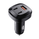 Acefast Car Charger Acefast B3, 66W, 2x USB-C + USB (black)