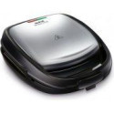 TEFAL Sandwich Maker SW341D12 Snack Time 700 W, Number of plates 2, Stainless Steel/Black