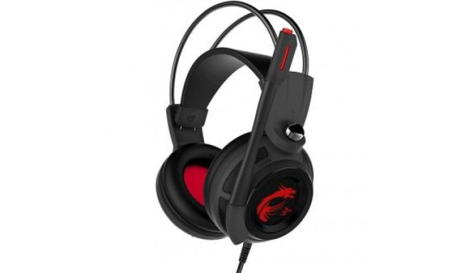 MSI DS502 Gaming Headset, Wired, Black/Red