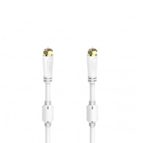 Hama 00205251 SAT Connection Cable, F-Plug - F-Plug, Gold-Plated 1.5m 100dB
