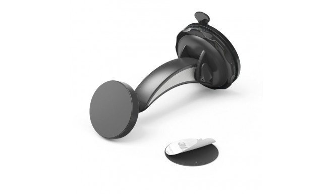 Hama 00201512 Magnet Car Mobile Phone Holder with Suction Cup, 360 Rotation Universal